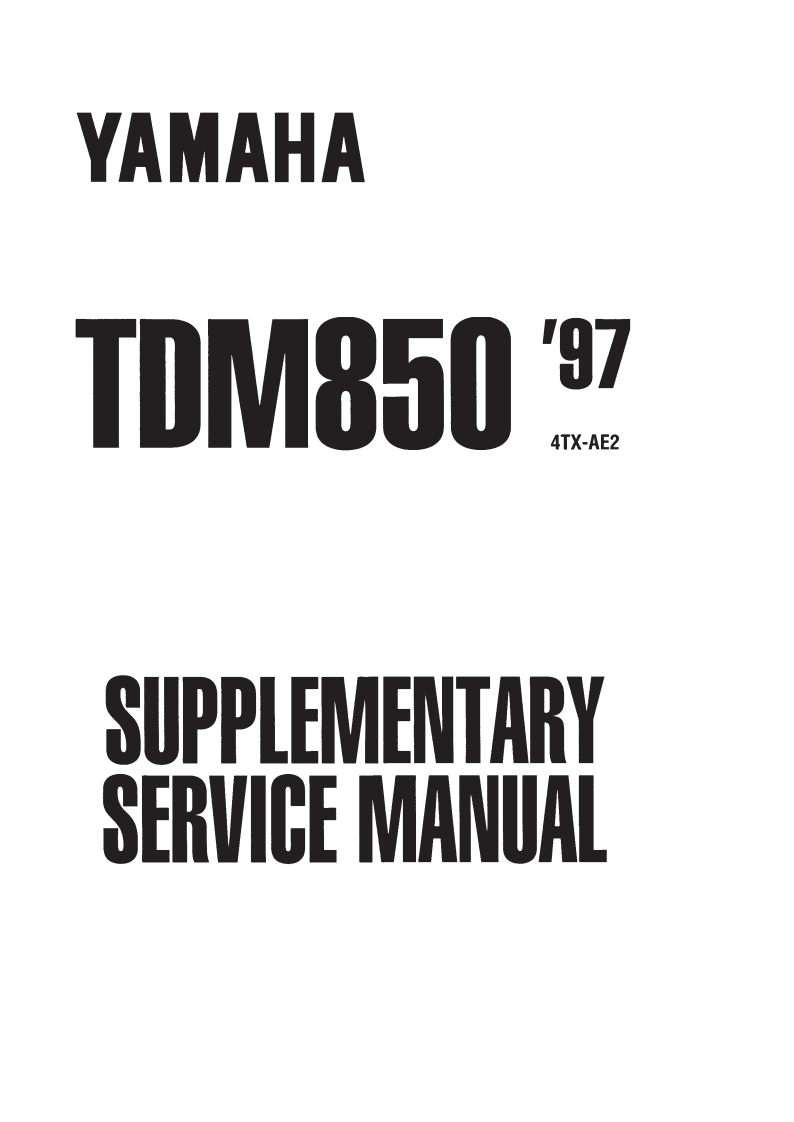 Yamaha-TDM850-97-Service-Manual