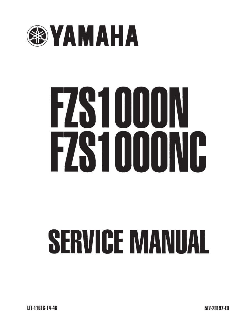 Yamaha-US_Fazer_1000_service_manual摩托车维修手册