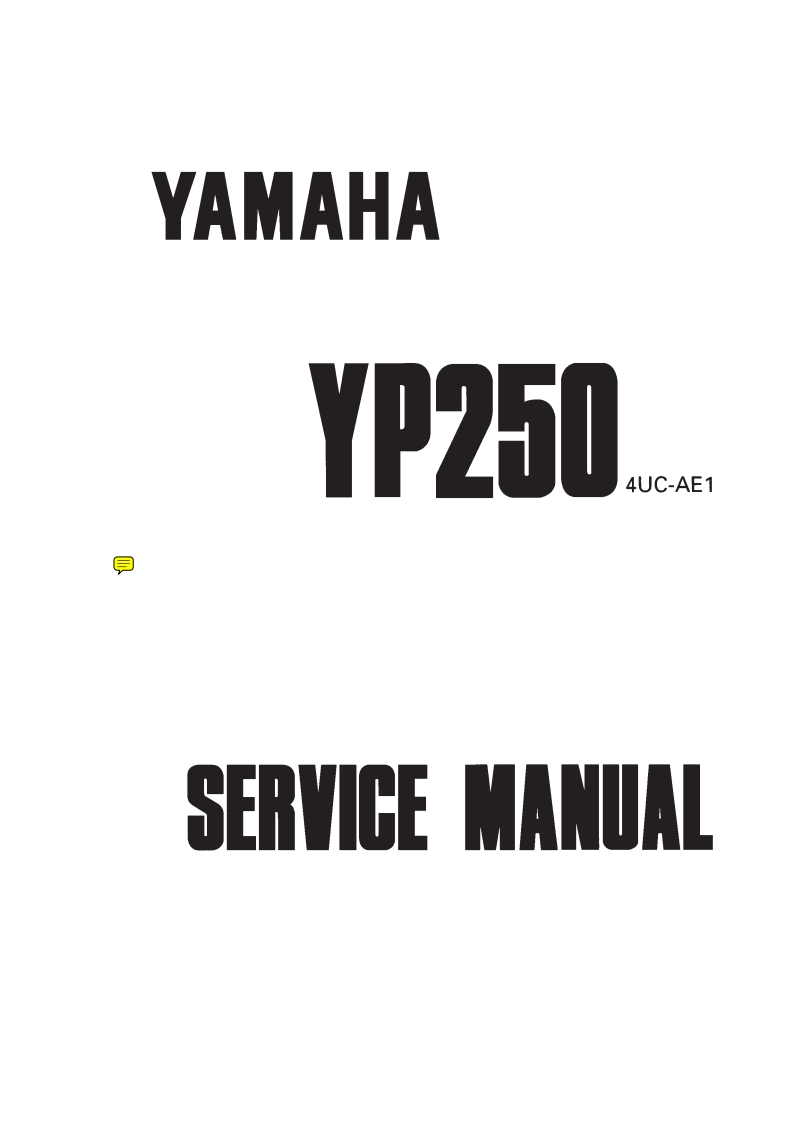 Yamaha_1996_YP250_摩托车维修手册