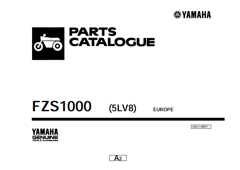 Yamaha_FZS1000_Fazer_Parts_Catalogue零部件手册