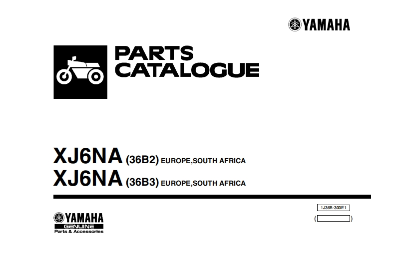 Yamaha_XJ6-NA_2010_Parts_Catalogue零部件手册