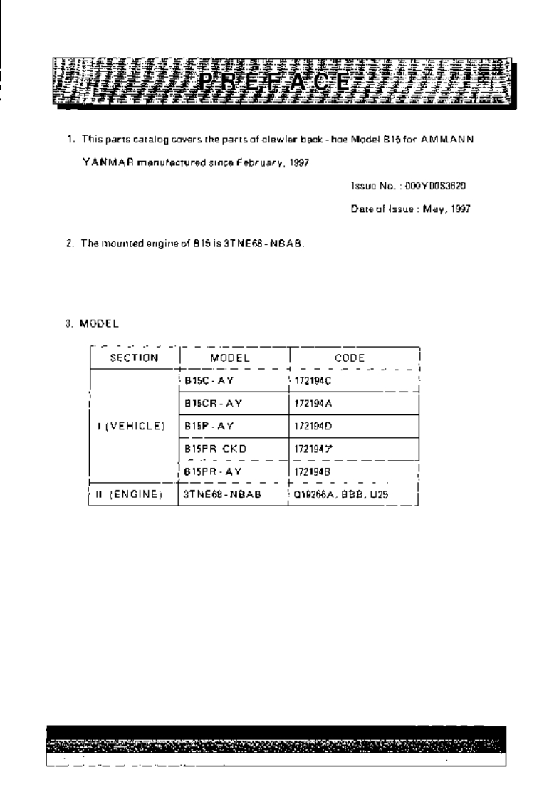 Yanmar-Excavator-B15-电器原理图手册s-零部件手册-PDF