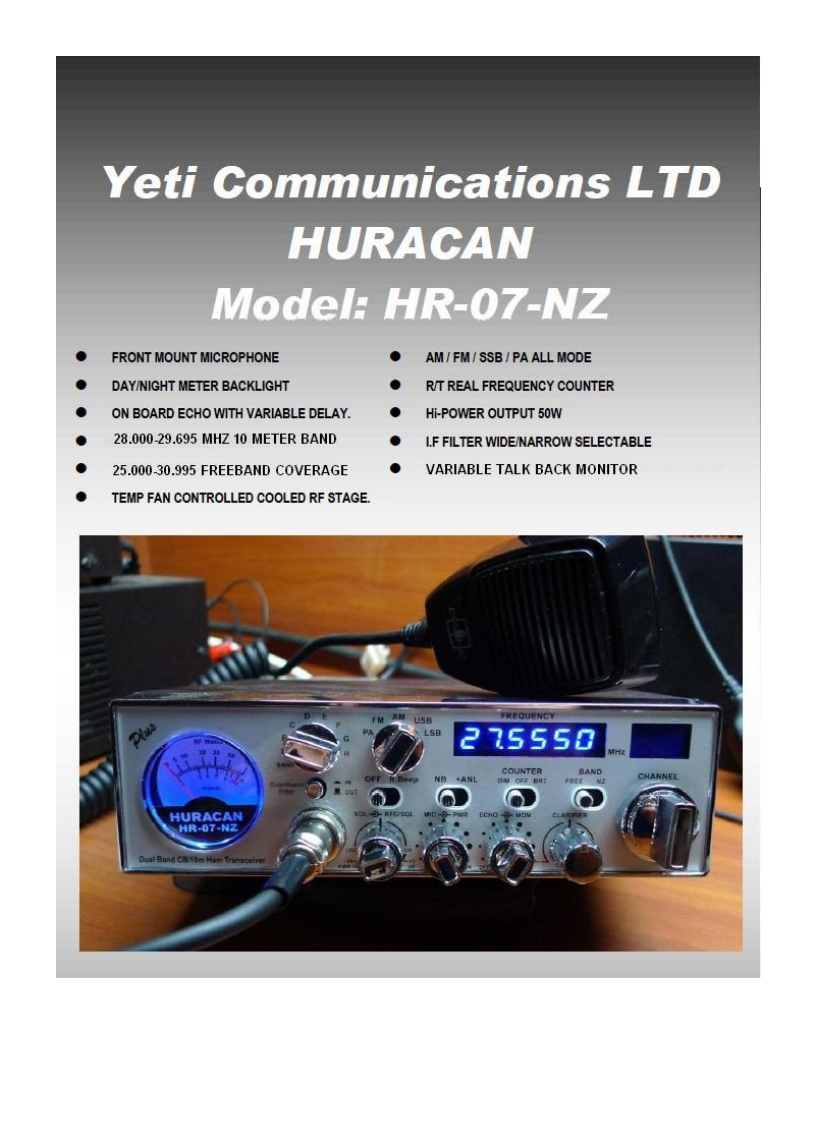 Yeticom_Huracan_HR-07-NZ_(Manual操作说明书手册)