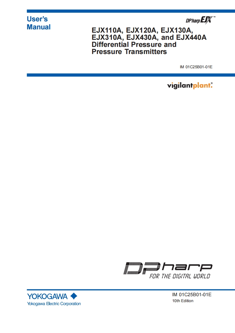 Yokogawa-EJX-110A-User-Manual操作说明书手册新质力文库 - 聚焦新质生产力发展的数字化知识库_行业洞察 / 理论成果 / 实践指南免费下载新质力文库