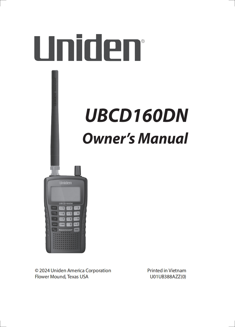 _Uniden_Bearcat_UBCD160DN_(Manual操作说明书手册)