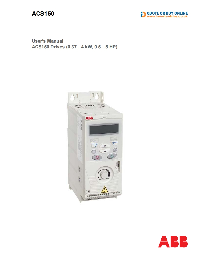 abb-drives-acs150-user-操作说明书手册