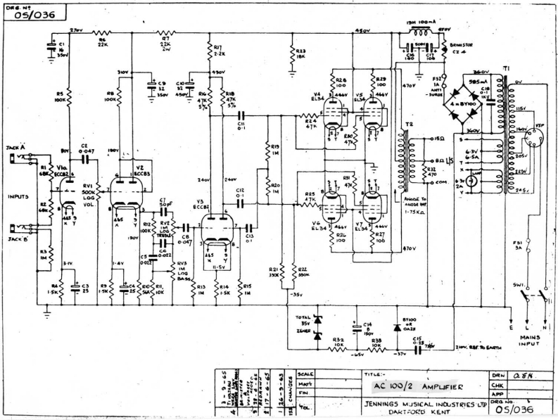 ac100维修电器原理图说明书手册