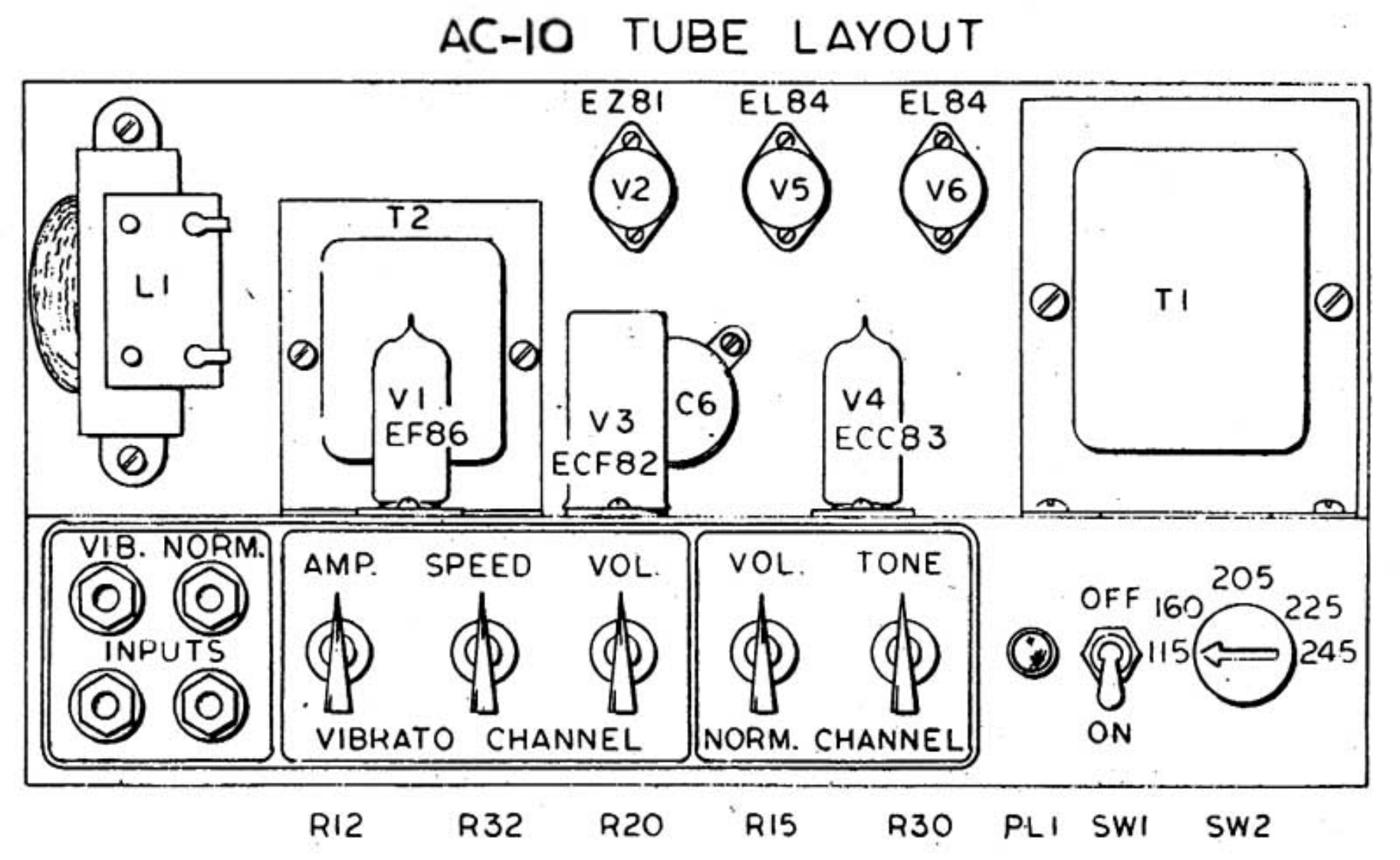 ac10tube维修电器原理图说明书手册