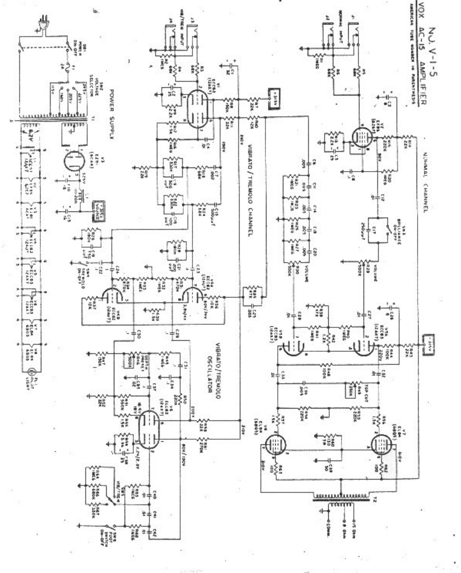 ac15维修电器原理图说明书手册