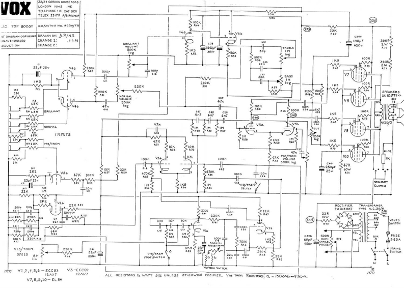 ac301986维修电器原理图说明书手册