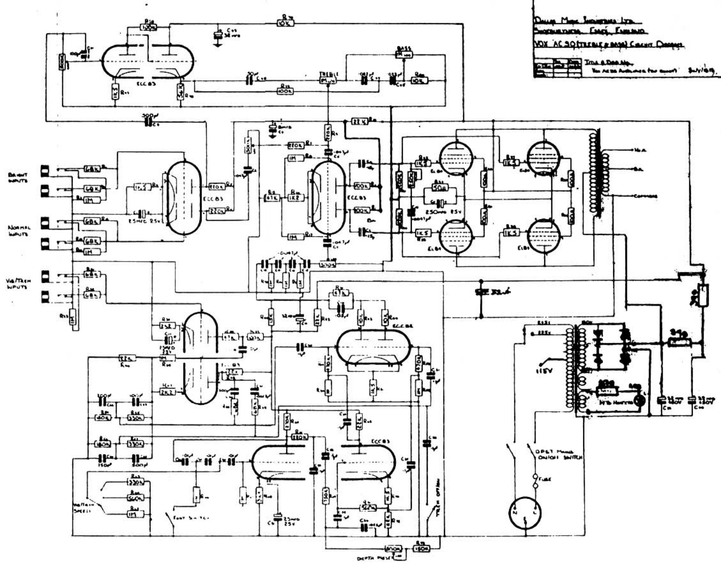 ac30dals维修电器原理图说明书手册