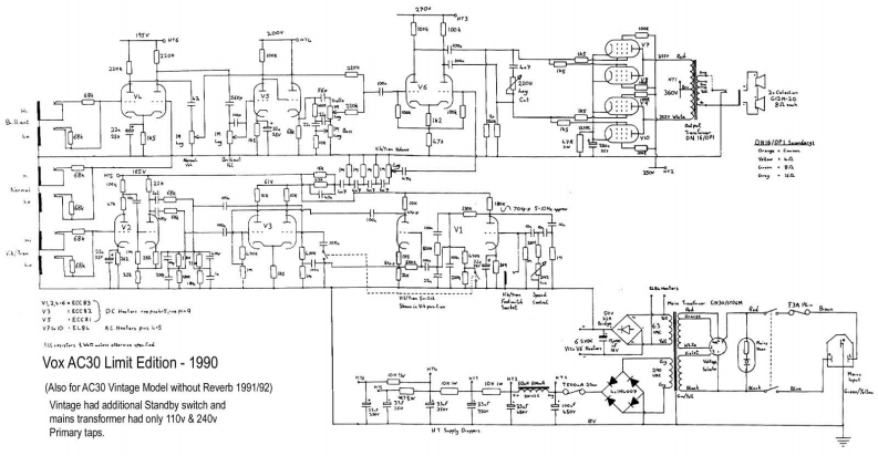 ac30ltd维修电器原理图说明书手册
