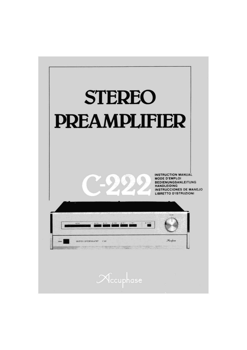 accuphase---c222-(service-manual)维修电器原理图