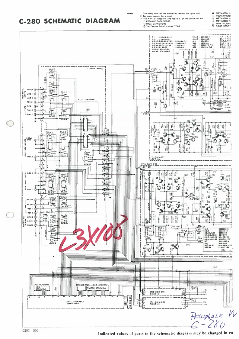 accuphase---c280-(schematic)维修电器原理图