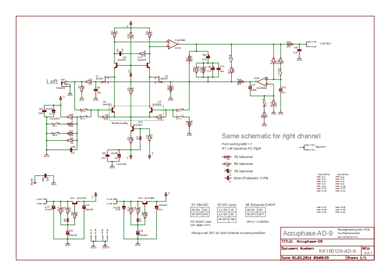 accuphase---d9-(schematic)维修电器原理图