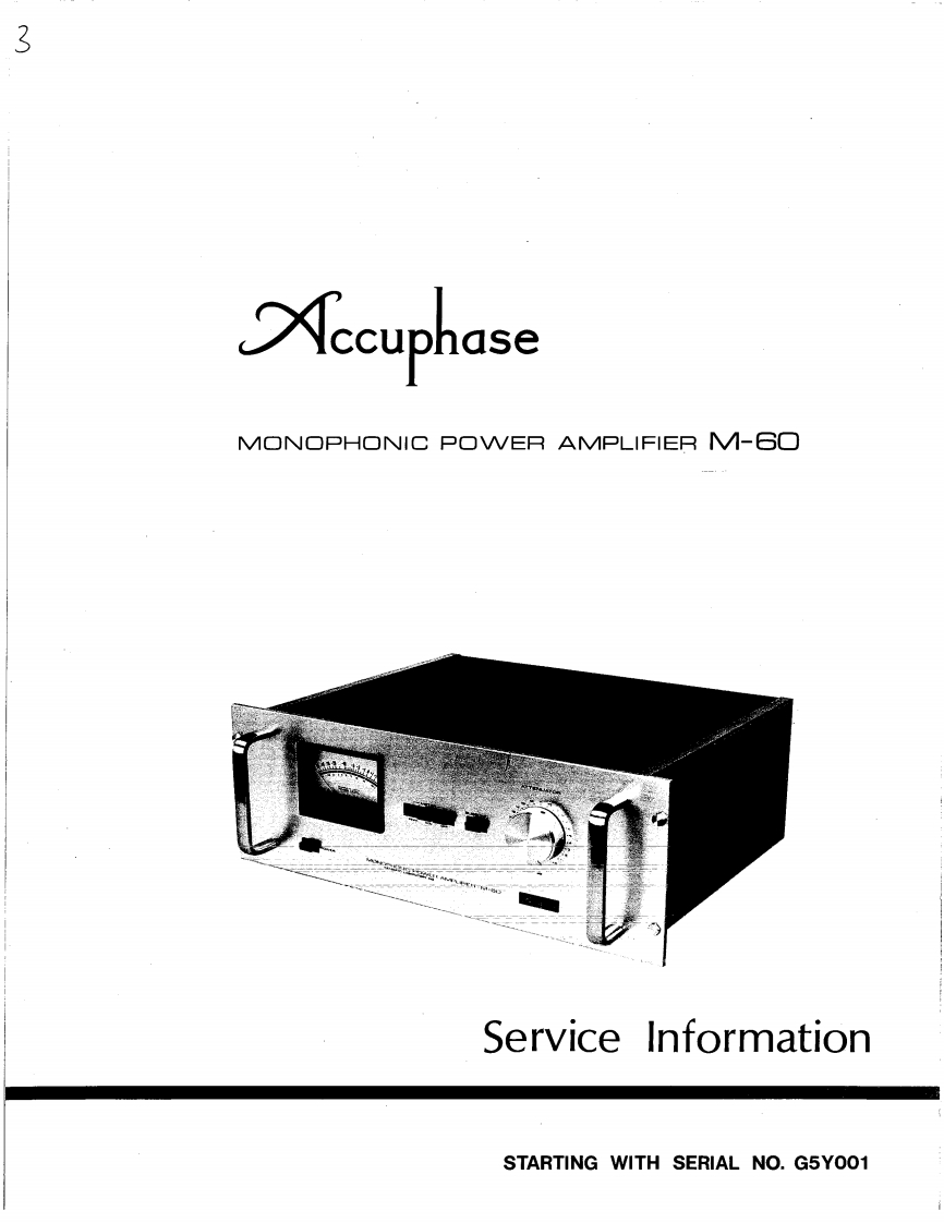 accuphase---m60-(service-manual)维修电器原理图