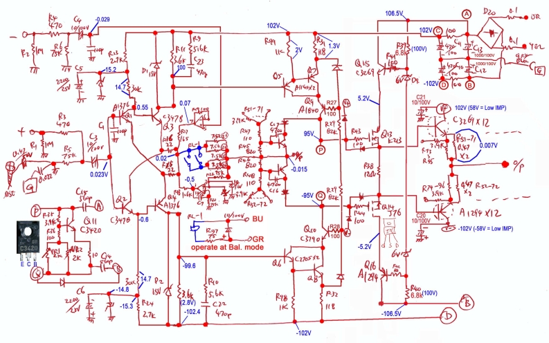 accuphase---p700-(schematic---not-from-accphase)维修电器原理图