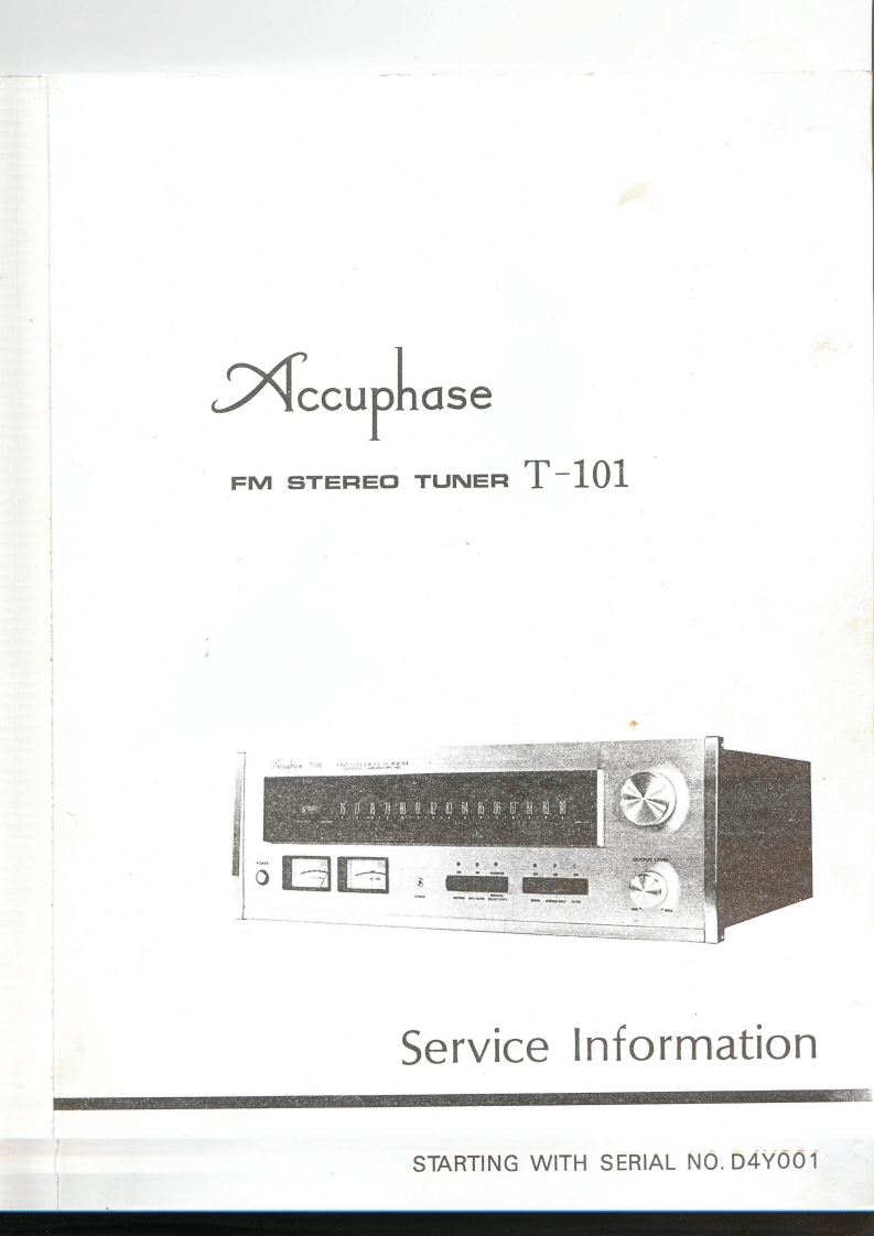 accuphase---t101-(service-manual---starting-at-d4y001)维修电器原理图