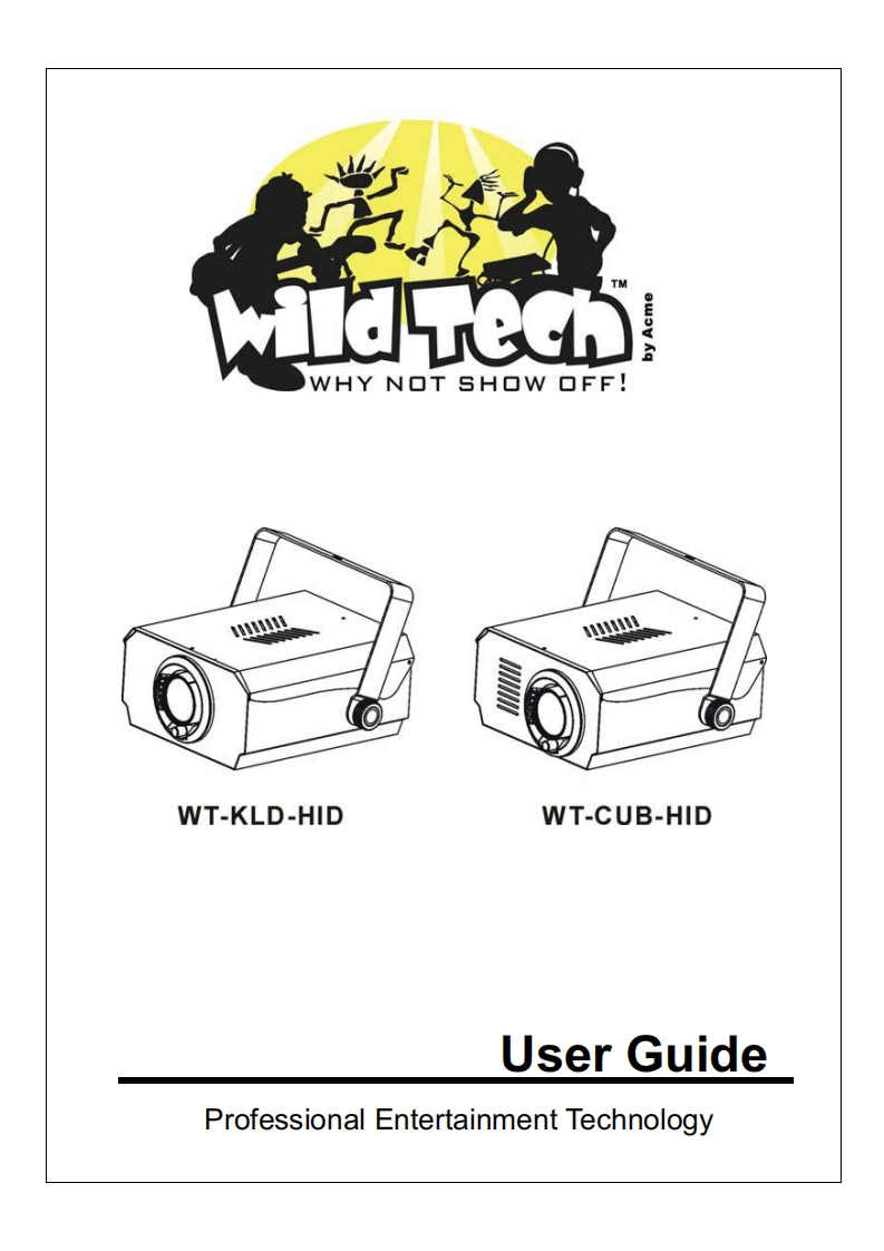 acmeWTCUB-KLT操作说明书手册