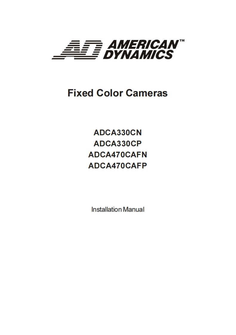 adca470cafn_user_manual操作说明书手册