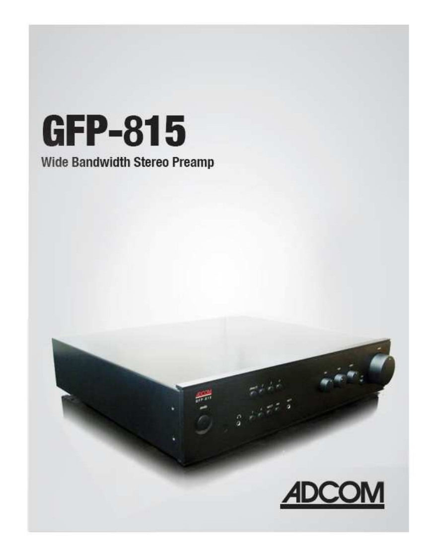 adcom-gfp-815-操作说明书手册
