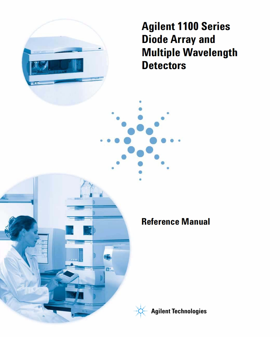 agilent-hp-1100-series-diode-array-and-multiple-wavelength-detectors-dad-mwd-user-用户操作说明书手册