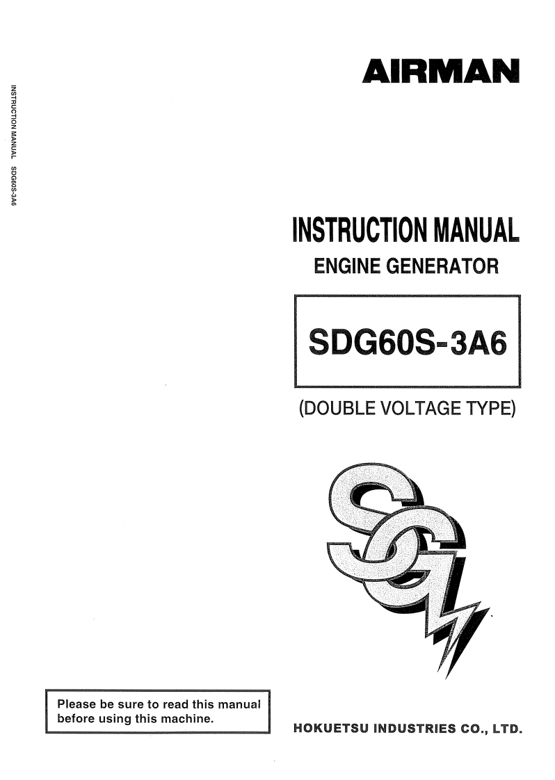airman-genset-sdg60s_3a6_e1_instruction-manual安装调试说明书手册