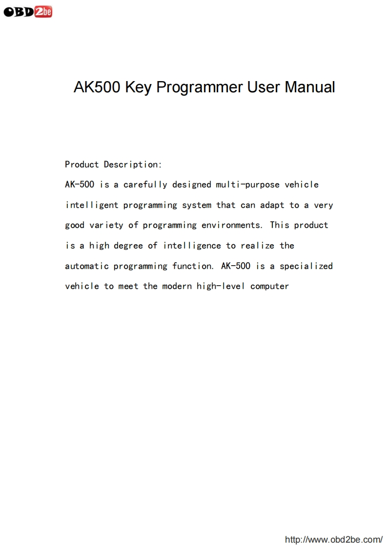 ak500-key-programmer-使用说明书手册
