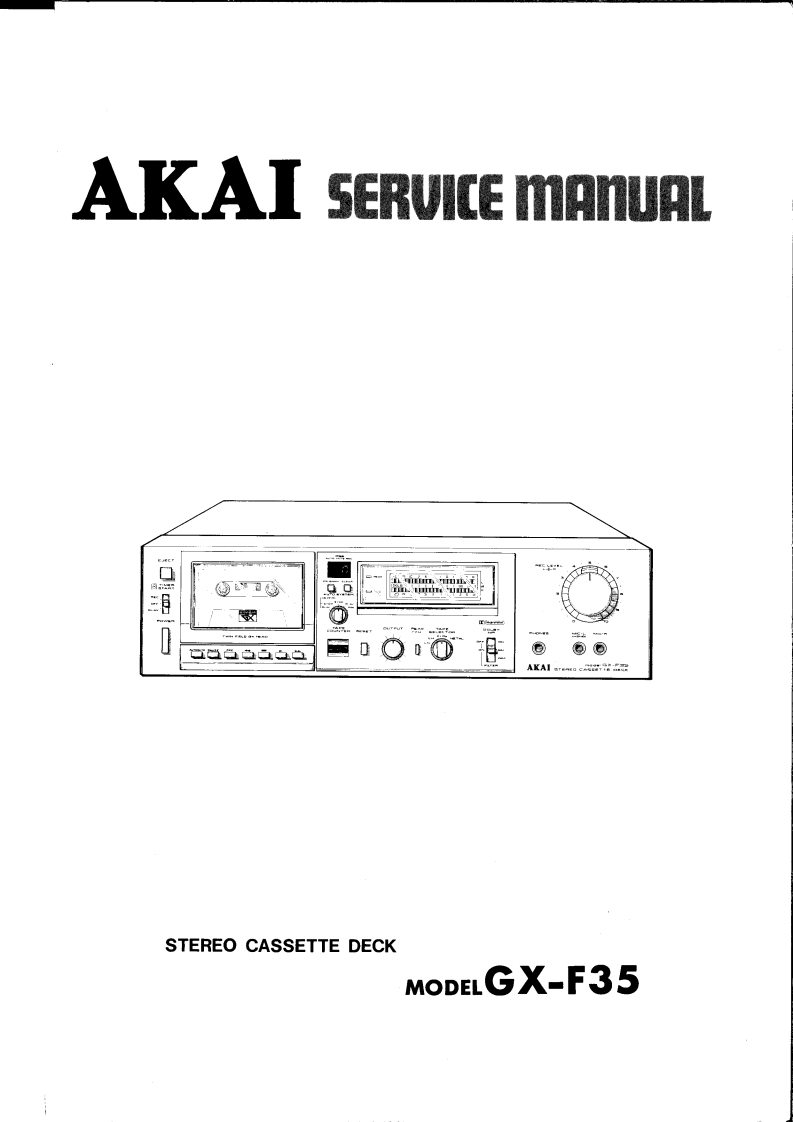 akai-gxf35cass维修电器原理图