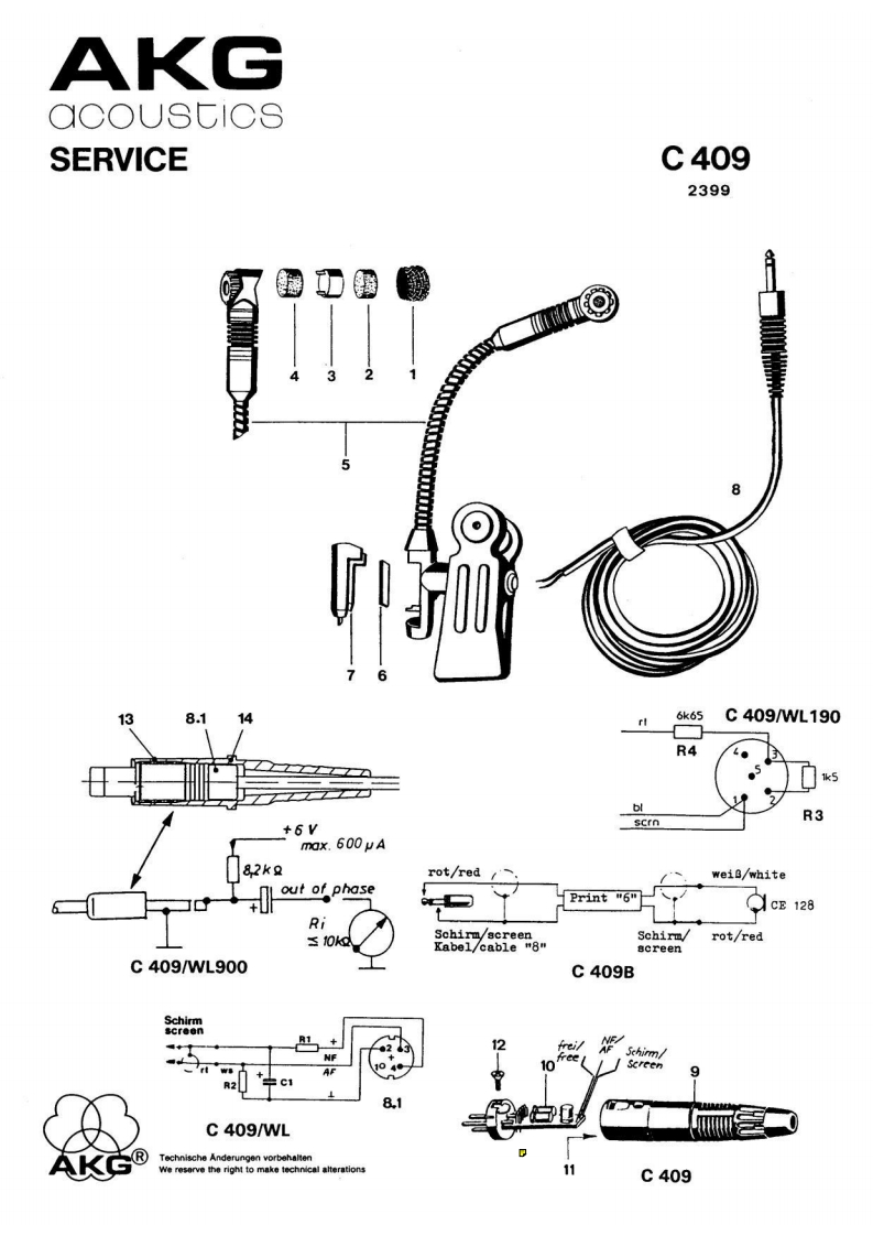 akgC409操作说明书手册