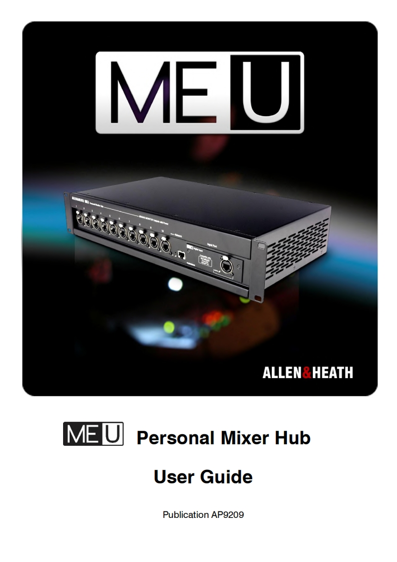 allenheathMEU操作说明书手册