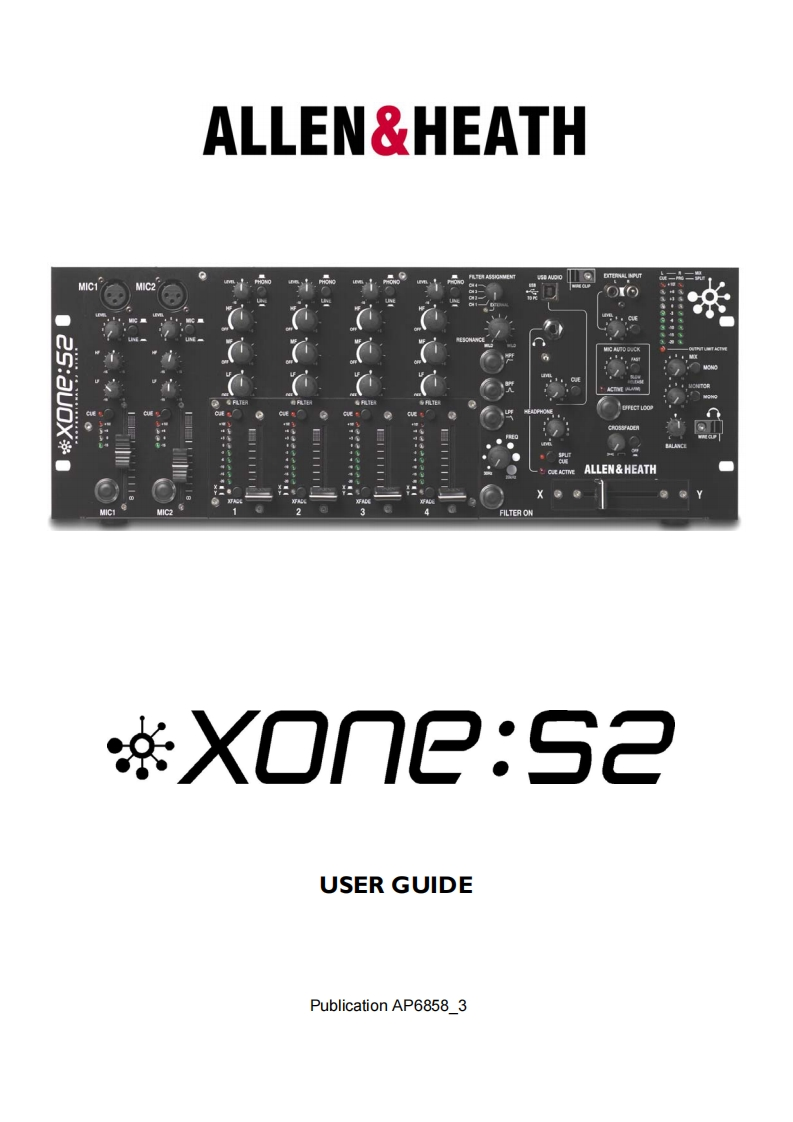 allenheathXONES2操作说明书手册