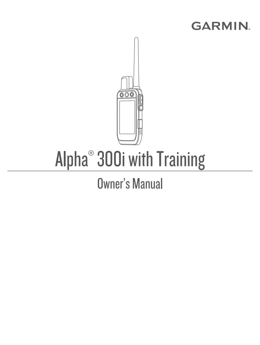 alpha-300i-handheld使用说明书手册