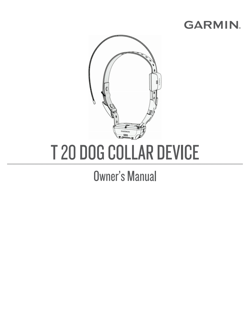 alpha-t20-collar使用说明书手册