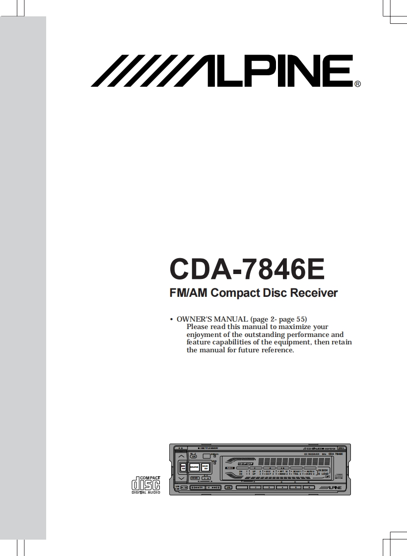 alpine--cda-7846e--操作说明书手册--ID15928