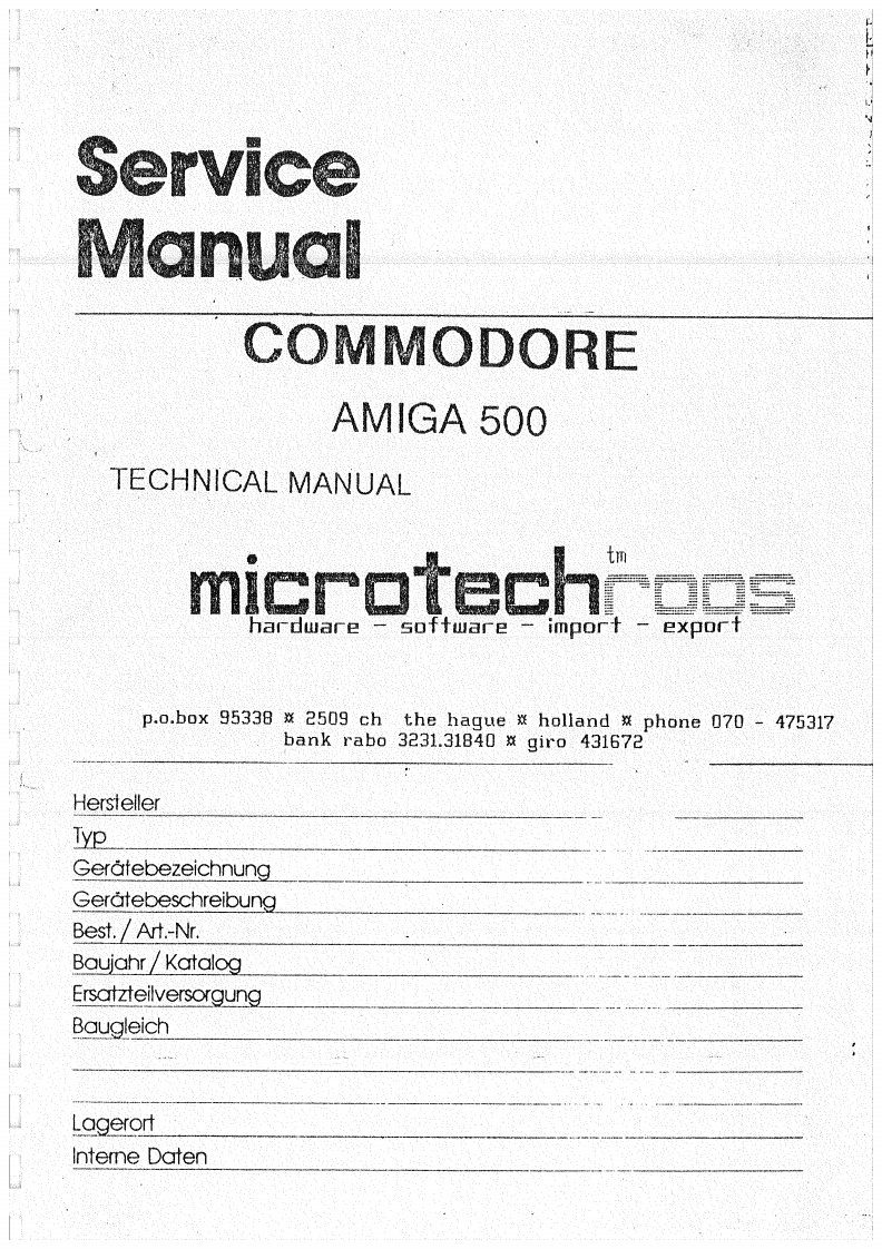 amiga_500_-_维修说明书手册电器原理图-de