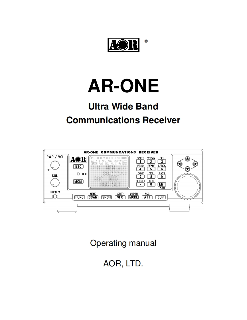 ar-one_操作说明书手册