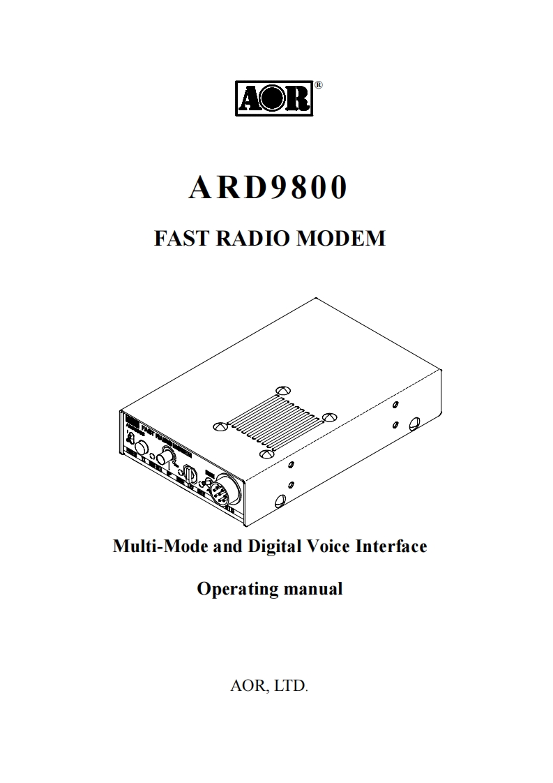 ard9800_操作说明书手册
