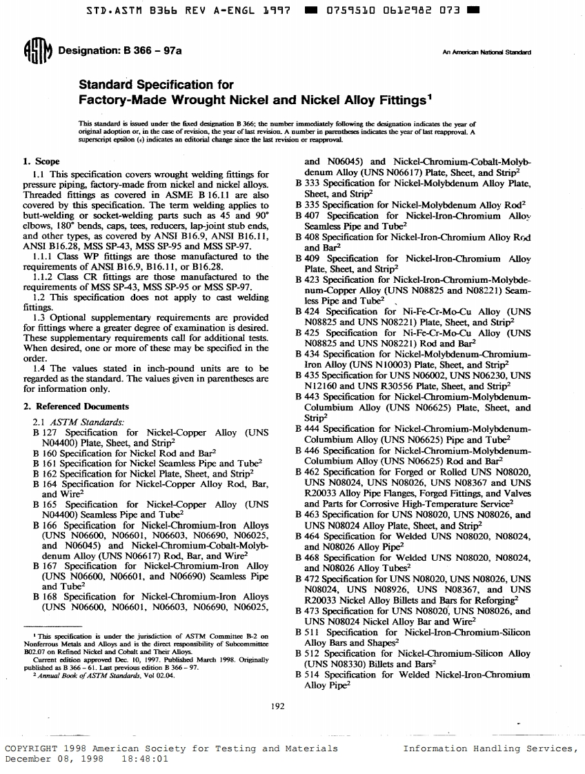 astm-b366最新标准规范