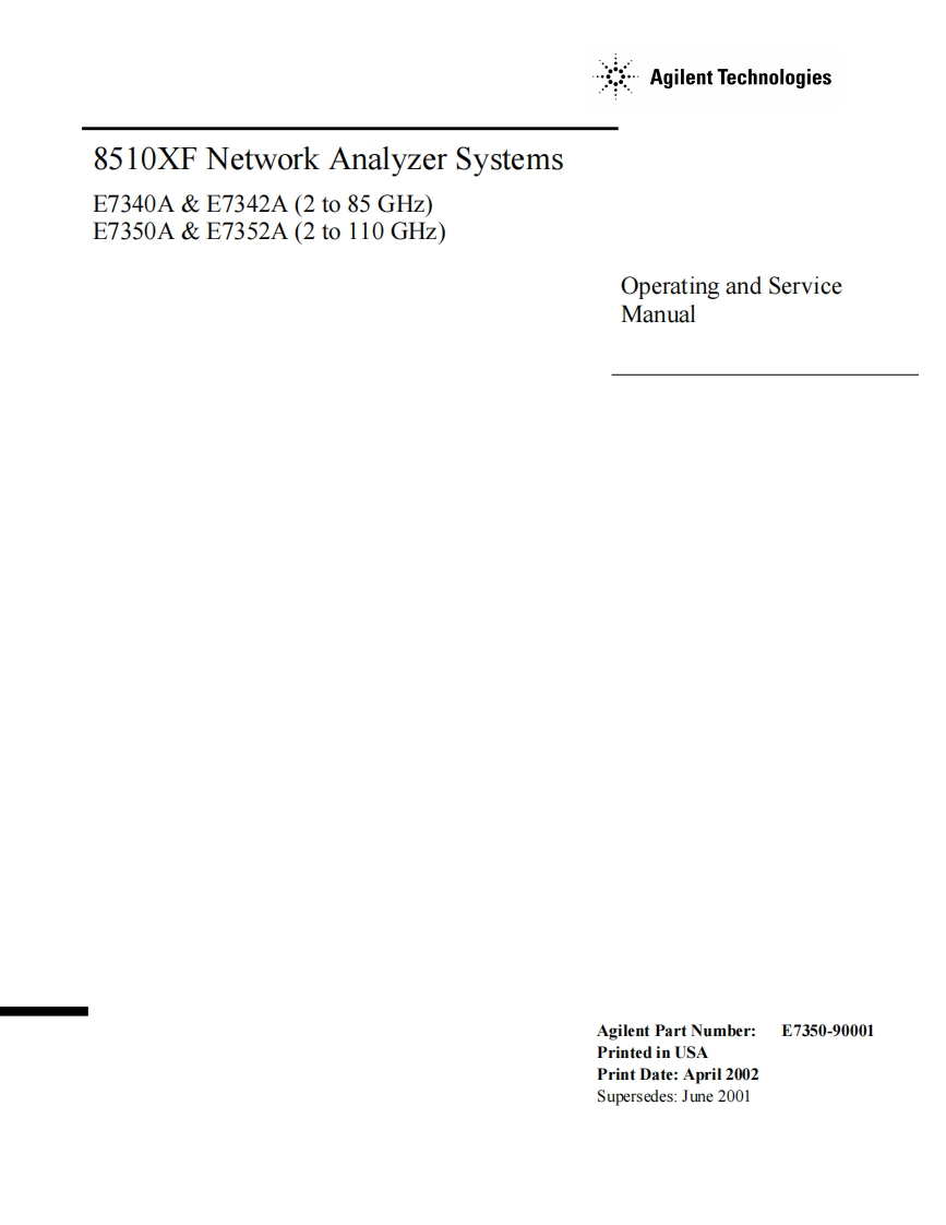 at_man_agilent8510xf_networkanalyzer操作与维护手册
