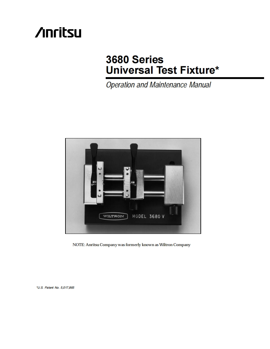 at_man_anritsu3680v_universaltestfixtures操作与维护手册