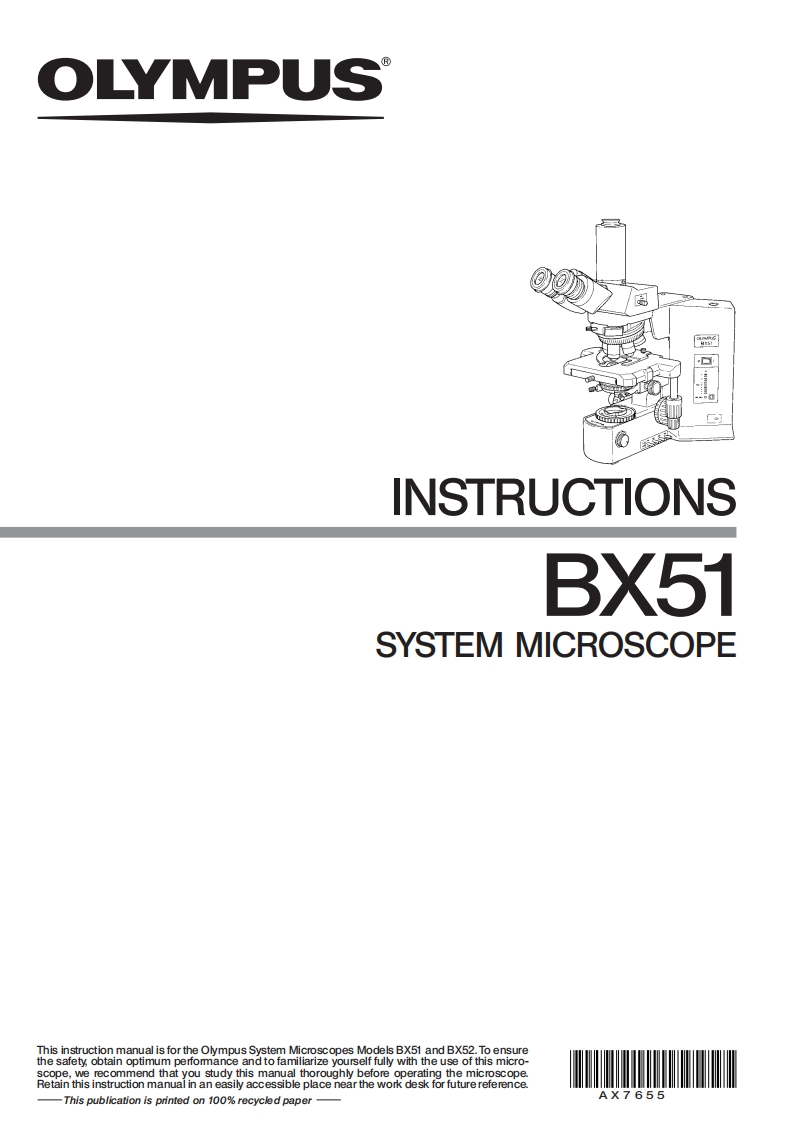 at_man_olympusbx51_instruction_manual操作与维护手册