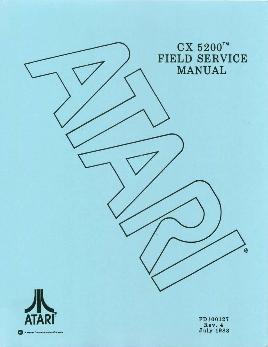 atari_cx_5200_field_service_manual维修说明书手册电器原理图