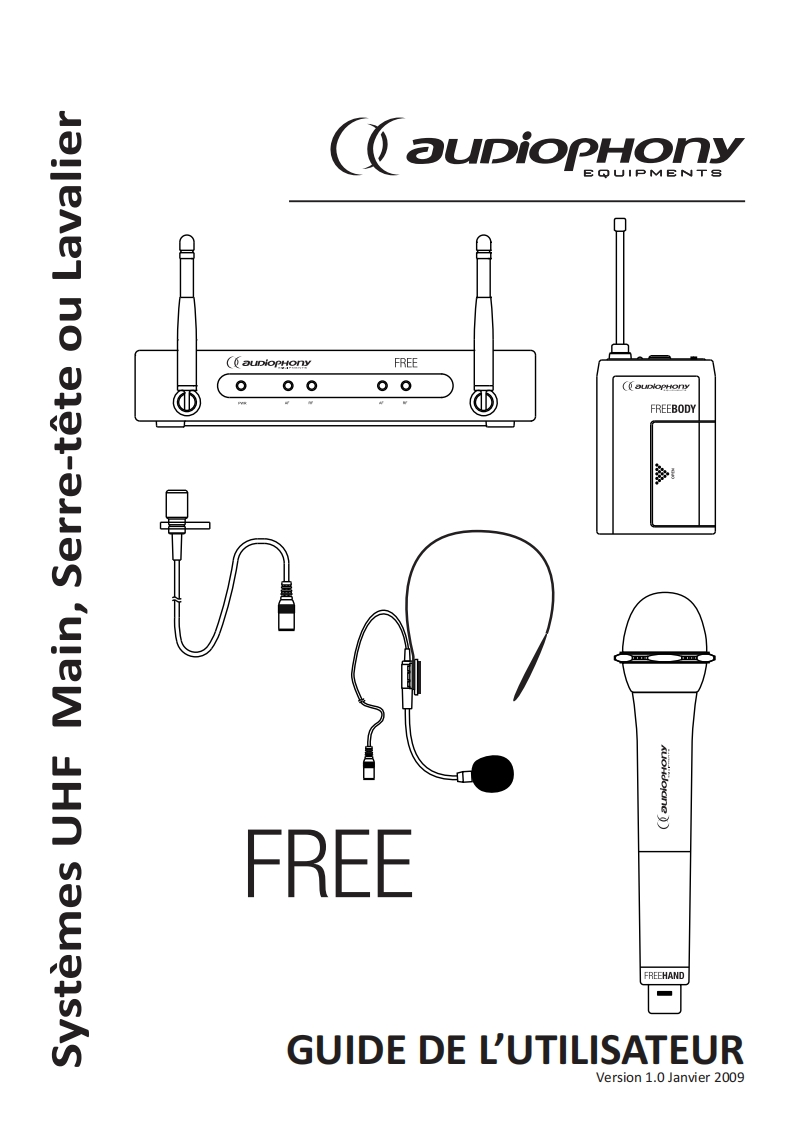audiophony-freebody-uhf-wireless-body-transmitter_使用说明书手册_FR