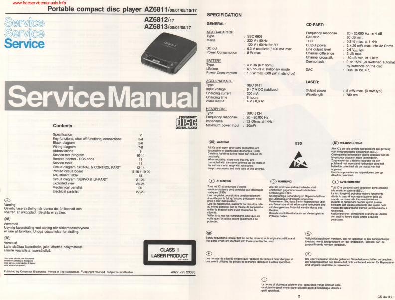 az6811-service-manual维修手册