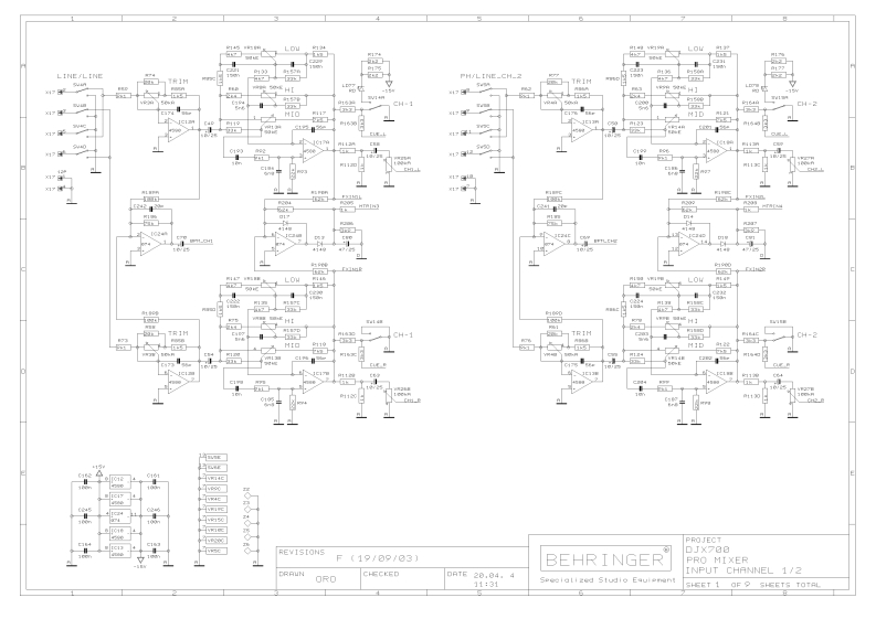 behringer-djx700维修电器原理图