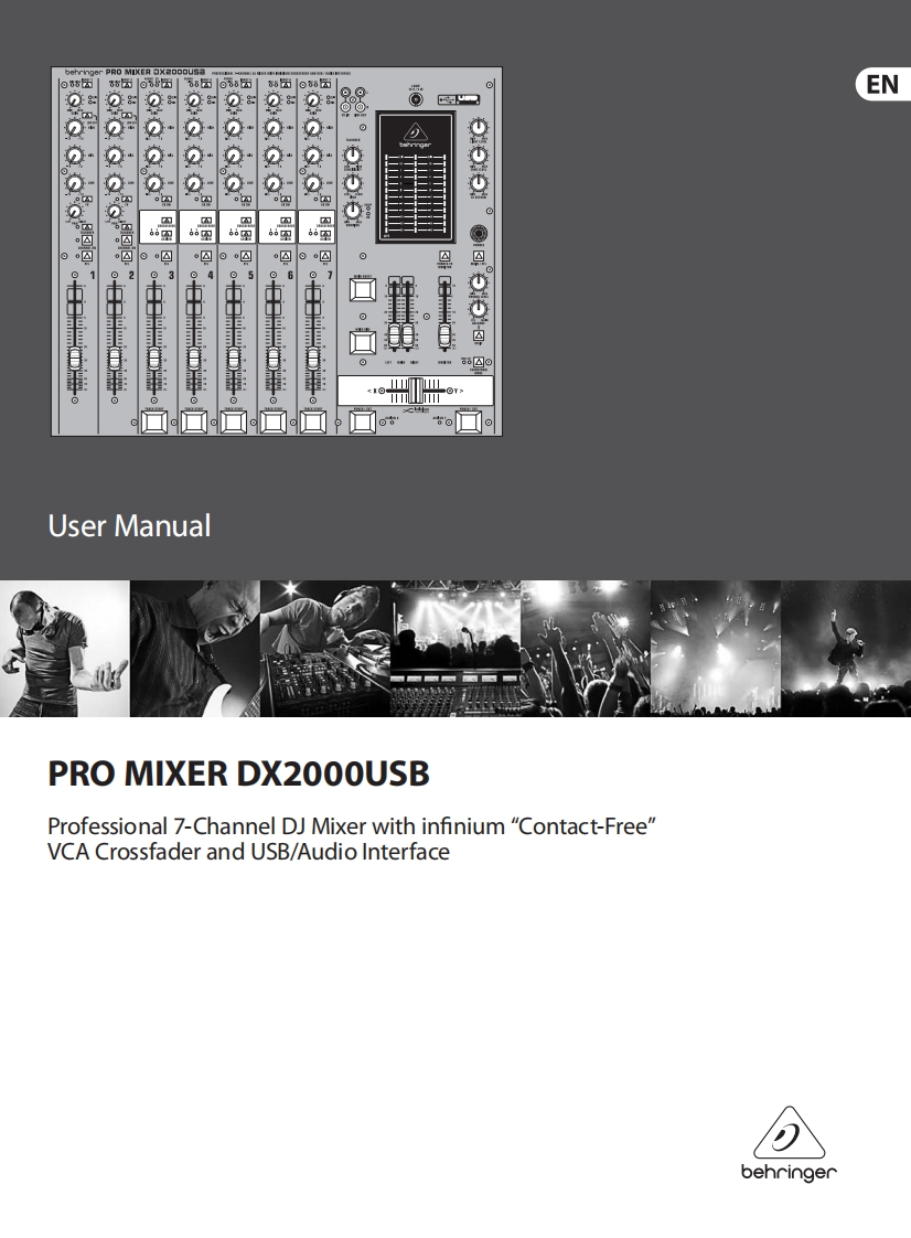 behringerDX2000USB操作说明书手册