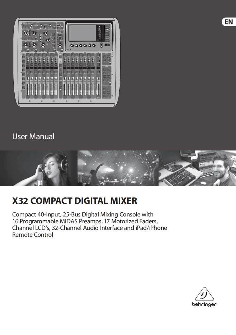 behringerX32COMPACT操作说明书手册