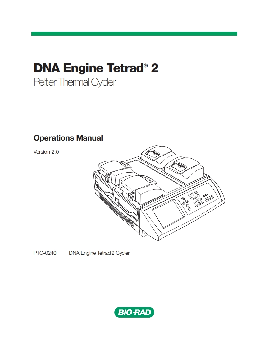 bio-rad-dna-engine-tetrad2-peltier-thermal-cycler_操作说明书手册
