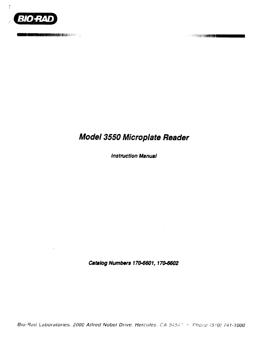 biorad-model-3550-microplate-reader_操作说明书手册